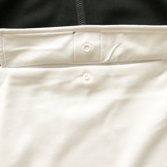 DKNY Sport Half Zip Pullover White/Black NWT - Picture 3 of 8